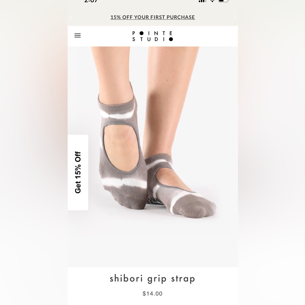 Pointe Studio Pilates Socks